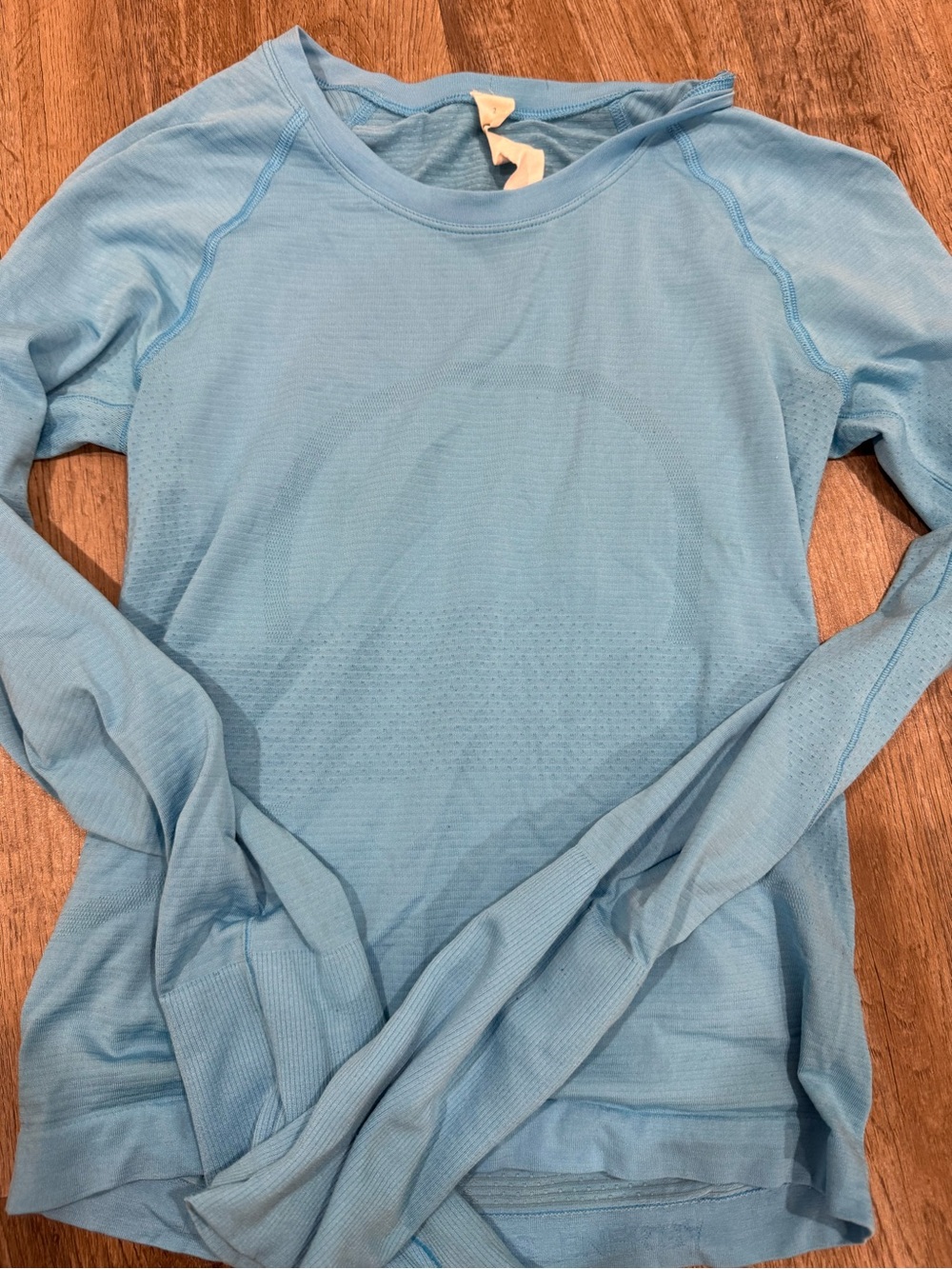 lululemon athletica Light Blue Long Sleeve Tee